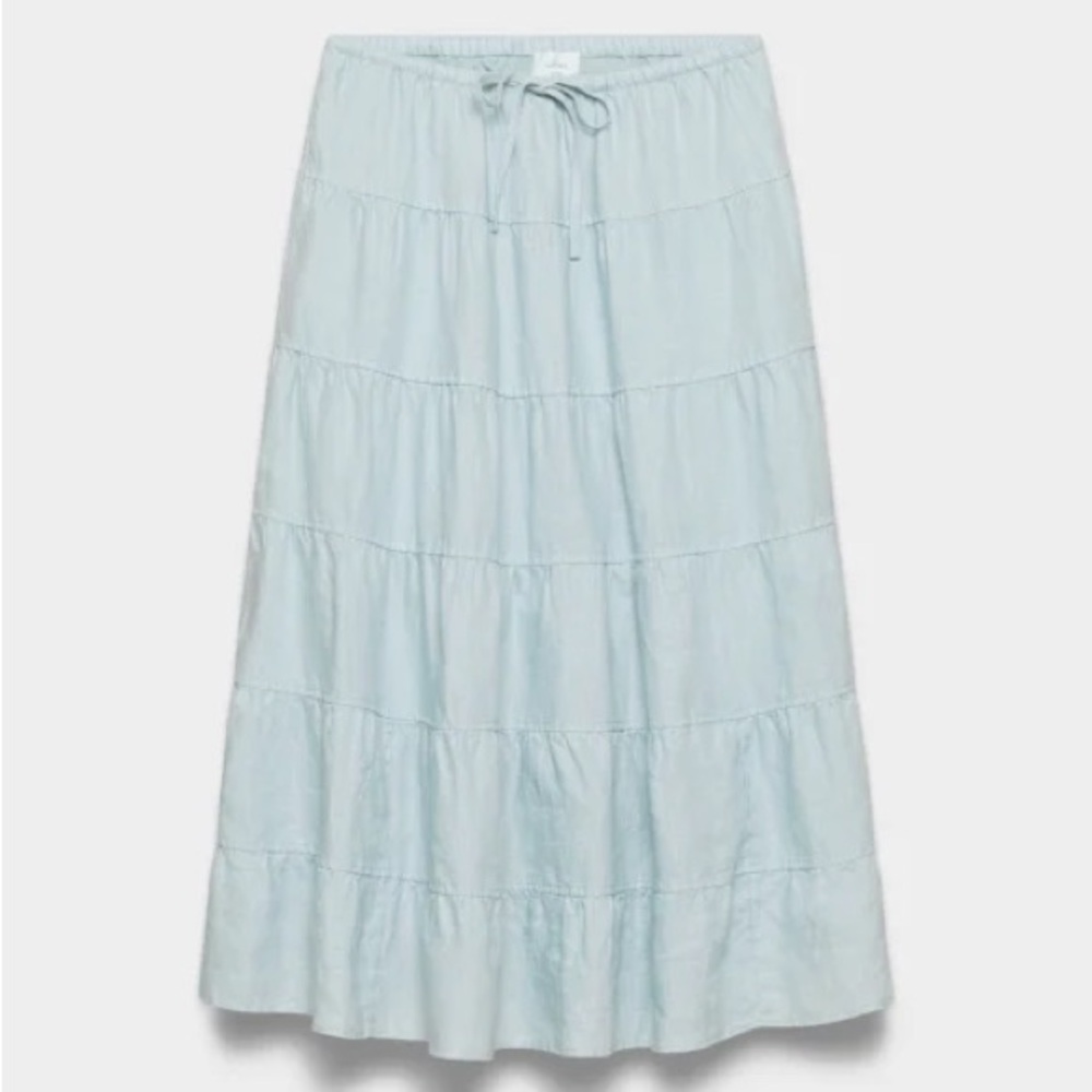 Aritzia Wilfred Bouquet Linen Skirt